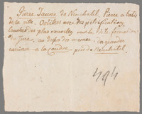 L 00100
<br/>
Label met opschrift
<br/>
<em>Saussure, Horace-Bénédict de (1740-1799)</em>